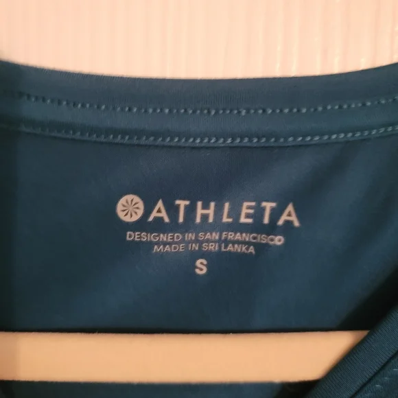 Athleta Teal Short Sleeve Crewneck Tee - Picture 5 of 6